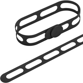 Resim 25cm Uzunlukta Çok Amaçlı Silikon Bağlama Kayışı – Dış Mekan Ekipmanları, Ev Depolama ve Paketleme için Yeniden Kullanılabilir ve Çok Yönlü 