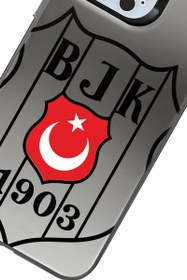 Resim Beşiktaş Büyük Arma Bayrak Premium Telefon Kılıfı - iPhone 14 Pro Max 