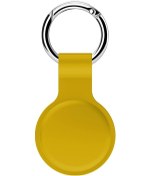 Resim Sarı Airtag Kılıfı İçin Silikon Koruyucu Kol Kapağı Anahtarlık Airtags-tracker 