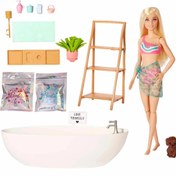 Resim Barbie Wellness Barbie'nin Spa Günü Oyun Seti HKT92 