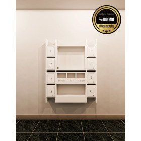 Resim Elips Posta Kutusu Mdf 8 ' Li 