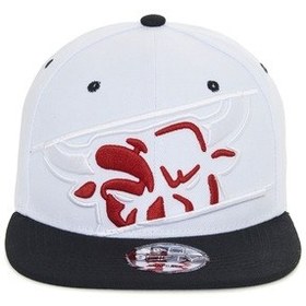 Resim Berellini Chicago Bulls Hip-hop Şapka Özel Kolleksiyon Beyaz - Siyah 
