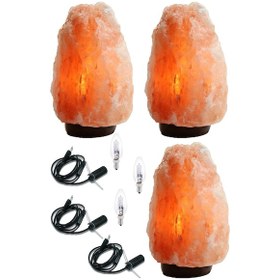 Resim 3 Adet 3-5 Kg Himalaya Kaya Tuzu Lambası Açma Kapama Düğmeli Özel Seçilmiş 