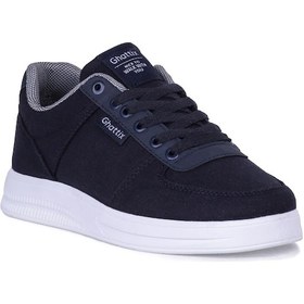 Resim Ghattix Erkek Yazlık Günlük Keten Sneaker Ayakkabı Lacivert 