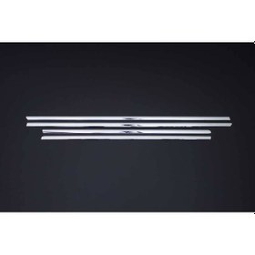 Resim Bmw 3 Serisi E-46 Uyumlu 1998 -2005 Krom Cam Çıtası 4 Parça Paslanmaz Krom 