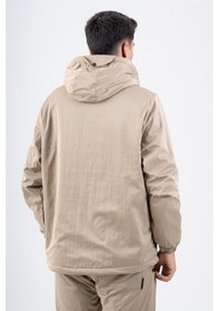 Resim Maraton Sportswear Comfort Erkek Kapşonlu Uzun Kol Basic Açık Vizon Yağmurluk 21353-açık Vizon Açık Vizon 