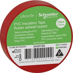 Resim Schneider Thorsman İzolasyon Bandı 19MMx20MT Kırmızı - 2420100 