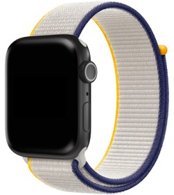 Resim Apple Watch Uyumlu Spor Loop Kordon Salt - 42 - 44 - 45 - 46 - 49mm M/L 