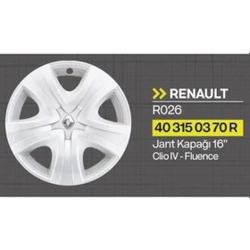 Resim Clio 4 16 Inç Jant Kapagi 403150370R 473224155 