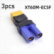 Resim Tongdashop 3 Adet Xt60 Erkek Ec5 Konnektör Bağlantı Seti Rc Pil Modelcilik 