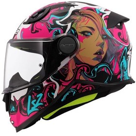 Resim Ls2 Kid Cyberg Çocuk Kask Pembe - Siyah 