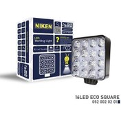 Resim Nıken 0520020201 - Calısma Lambası Eco 16 Ledli Kare 