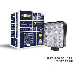 Resim Nıken 0520020201 - Calısma Lambası Eco 16 Ledli Kare 