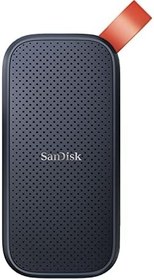 Resim SanDisk 1 TB Taşınabilir SSD, 800 MB/s'ye kadar hızlar, USB 3.2 Gen 2, Harici NVMe, Sağlam Kauçuk Kanca, Updated Firmware, Gri 