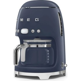 Resim Smeg 50's Style Mavi Filtre Kahve Makinesi 1,4 lt Kapasite Metal Malzeme ile Sıcak Tutma Fonksiyonu 