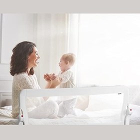 Resim Wellgro Katlanır Yatak Bariyeri, Baza Korumalığı ve Yatak Korkuluğu - Beyaz 