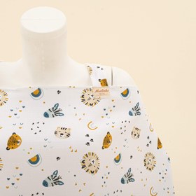 Resim Çift Katlı Muslin Emzirme Önlüğü - Zoo 