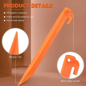 Resim Evolite Arancio ABS Çadır Kazığı -23cm 6 Adet 