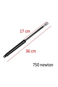 Resim Badem10 Baza Makası Gazlı Amartisör Pistonu 750 Newton 36 cm Baza Üst Kapak Kaldırma Mekanizması 2 Adet 