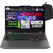 Resim Lenovo Loq 15IAX9 Intel Core I5 12450HX 40GB Ddr5 1tb SSD RTX3050 6gb 95W 15.6\ 144HZ 300NITS IPS Freedos Taşınabilir Bilgisayar 83GS0099TRF14 + Zetta Çanta 