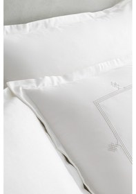 Resim Madame Coco Lilas Çift Kişilik Nakışlı Saten Nevresim Takımı - Açık Gri Nt0000000113çift Kişilik-açık Gri 