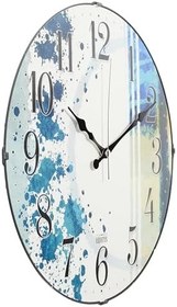 Resim Emores 36 Cm Dekoratif Gerçek Cam Bombe Sessiz Mekanizma Duvar Saati 