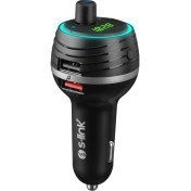 Resim S-Link SL-BT403 Bluetooth V5.0 LED Ekran Tf Kart Çift USB QC3.0+5V/2.4 