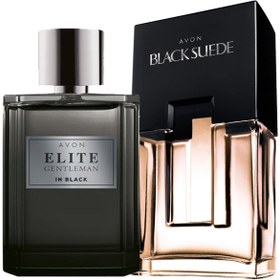 Resim Avon Elite Gentleman in Black ve Black Suede Erkek Parfüm Paketi 