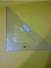 Resim Gönye 45x45x90 + 30x 60x 32 CM Hatas 2 Adet Cetvel 