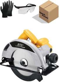 Resim Genel Markalar T87z 1200 Watt 45° Döner Tablalı Bakır Sargılı Profesyonel Ahşap Daire Testere Sunta Kesme Makinesi 