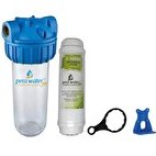 Resim Pera Water 10" Şebeke Girişi Tekli AKTİF GAC Karbonlu Klor ve Kireç Arıtma Sistemi 