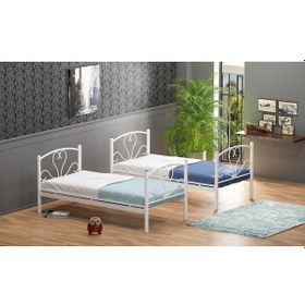 Resim Ejdermetal Metal Ranza Beyaz 90x190 (Yataksiz) 