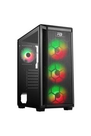 Resim Boost Powerboost PB-T001BB 750W 80+ Bronze Full Siyah Mesh Panel Rgb Fan Kasa 