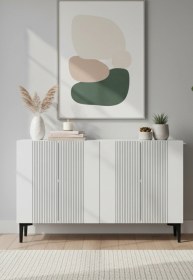 Resim Ka1203b Corsa120 Konsol, Kahve Köşesi, Tv Sehpası Beyaz 120cm Beyaz 