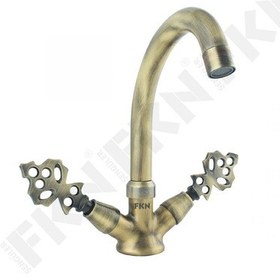 Resim Fkn Klasik Osmanlı Kuğu Antik Lavabo Bataryası 