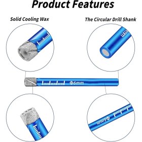 Resim Tabaş Orjinal 12MM Vakumlu Elmas Granit Kuru Kesim Panç Cam, Karo, Seramik,porselen, Açılı Taşlamaya Uygun 1 Adet 