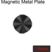 Resim GongtuShop 1 Adet Siyah Stil Etiket Metal Plaka Disk Demir Levha Mıknatıs Cep Telefonu Tutucu Için Manyetik Araç Telefonu Standı Sahipleri Için (Yurt Dışından) 