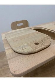 Resim FASTWOOD Kayın Çocuk Oyun Masası Takımı 