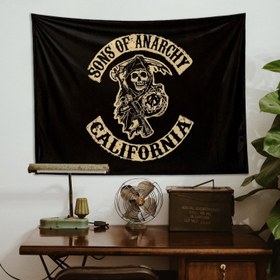 Resim Sons of Anarchy Duvar Örtüsü - 60 cm x 90 cm 