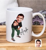 Resim Bk Gift Kişiye Özel Karikatürlü Nah Tasarımlı Beyaz Kupa Bardak-3, Arkadaşa Hediye, Sevgiliye Hediye Kobitmeyencom33561 Bk Gift 