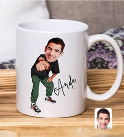 Resim Bk Gift Kişiye Özel Karikatürlü Nah Tasarımlı Beyaz Kupa Bardak-3, Arkadaşa Hediye, Sevgiliye Hediye Kobitmeyencom33561 Bk Gift 