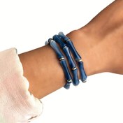 Resim 3 Adet Yaratıcı Çam Desenli Esnek Kordon Kadın Bilezik Seti 