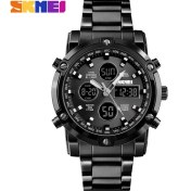 Resim Hanyang Tüm Siyah Moda Erkek Kol Saati Skmeı Izle Spor Dijital Bilezik 3 Zaman Geri Sayım Erkek Saat Paslanmaz Çelik Saatler Erkek Iş (Yurt Dışından) 