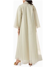 Resim Ronanna Zarif Bead Detaylı Abaya Seti Konfor Ve Şıklığı Bir Arada Sunuyor Açık Yeşil 