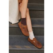 Resim Oxford Hakiki Deri Mantar Taban Ortopedik Ayakkabı 