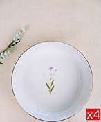 Resim Tabak Evi Porselen Çuha 20.50x5 CM 1170 CC 4'lü Altın Yaldızlı Kase 