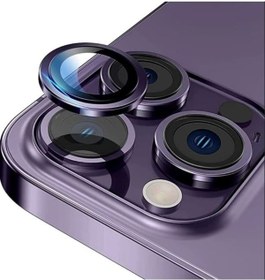 Resim KaffCase Iphone 14 Pro Max / 14 Pro Uyumlu Derin Mor Kamera Lensi Koruyucu 
