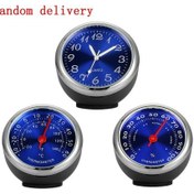 Resim Moda Araba Aromaterapi Saat Hava Çıkışı Elektronik Kuvars Saat Yuvarlak 