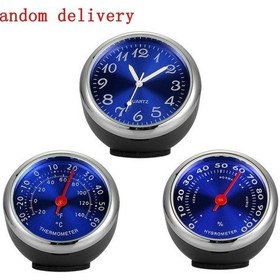 Resim Moda Araba Aromaterapi Saat Hava Çıkışı Elektronik Kuvars Saat Yuvarlak 