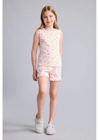 Resim Defacto Regular Fıt Elastik Bel 2li Kalpli Açık Pembe Pijama Takımı Kız Çocuk I0406a826hspn638 Pembe-pn638 